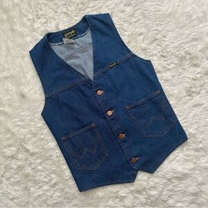 Wrangler Blue Denim Vest